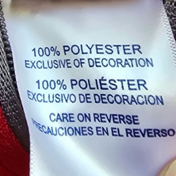 OU Oklahoma Sooners Pullover 1/4 Zip Red White NCAA College Football Small 34/36 - Picture 6 of 6